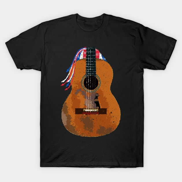 Trigger Iconic Country Music Guitar T-Shirt by Daniel Cash Guitar